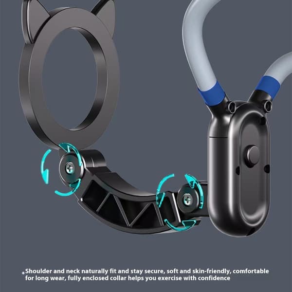 Handsfree Neck Phone Holder with Magnetic Base for Content Creators