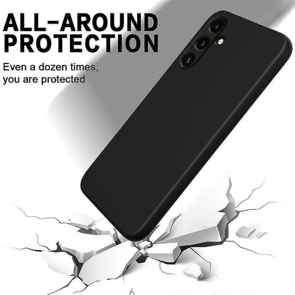 Flytande silikonfodral för Samsung Galaxy A55 5G Black