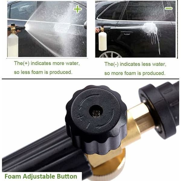 Foam Lance Compatible with Kärcher K2 K3 K4 K5 K6 K7 1L Foam Gun with Adjustable Nozzle Accessory for