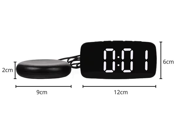 Digitalt vækkeur - Med vibrationsplade og LED-display 238