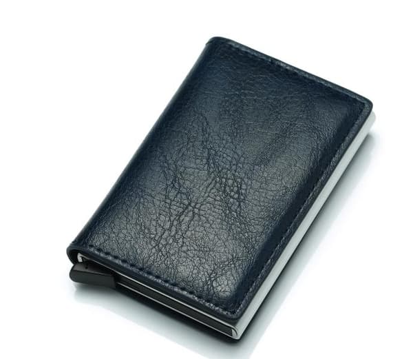 PopUp Smart Card Holder Pushes Out 8 Cards RFID-NFC Secure!! Svart black