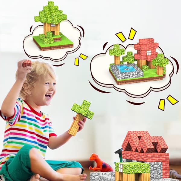 My Magnetic World Blocks Byggeleker for gutter 6-12 år