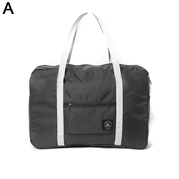Vikbara resväskor Stor kapacitet Väska Unisex Bagage Handväskor VattentätAU- black black One size fits all
