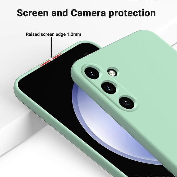 Flydende silikonecover til Samsung Galaxy A55 5G Green