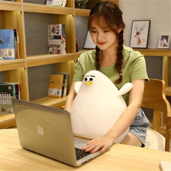 Simulation Hen Doll, Funny Fat Chicken Plush Toy 23cm