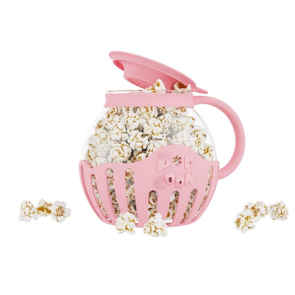 DIY Microwave Popcorn Maker High Borosilicate Glass 2.13L with Lid
