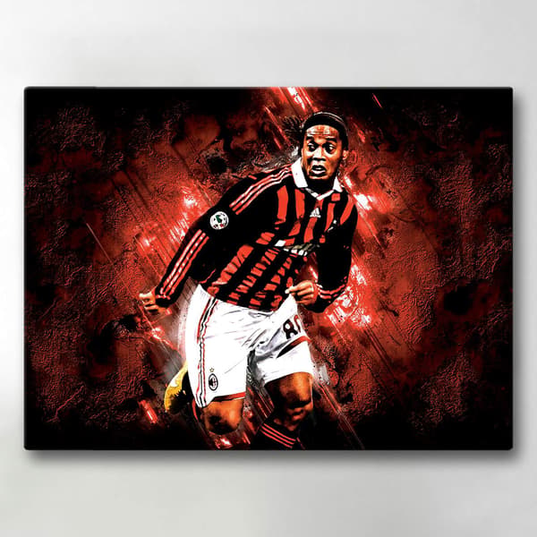 Lerret / Bilde - Ronaldinho - 40x30 cm - Lerret 358