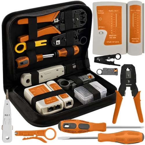 Cable Tester for Network Cable - 20-piece Tool Kit