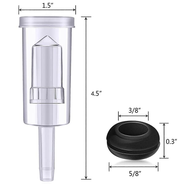 Airlock Kit for Fermentation, 40 Pieces Silicone Grommets and 6 Pieces Plastic Airlocks for Preserving