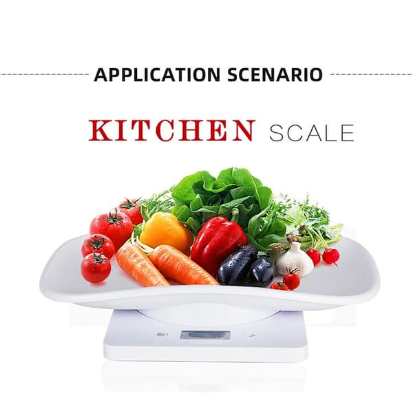 Digital Pet Scale - 15 kg Capacity with LCD Screen, Accurate Weighing for Small Animals, Compatible with Veterinary Clinics