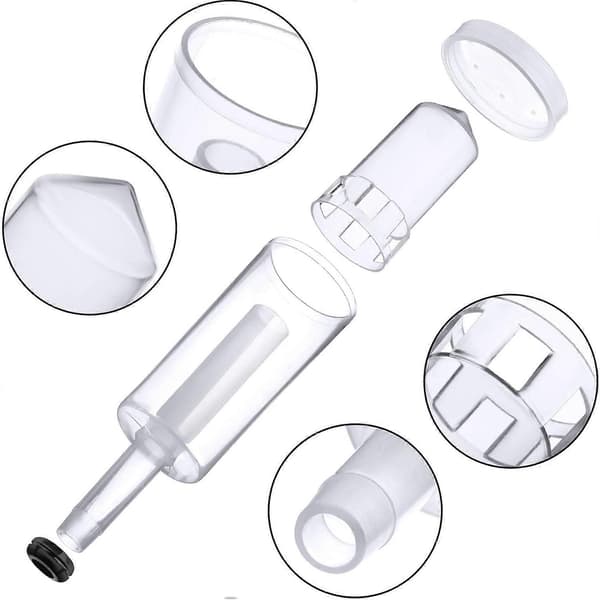Airlock Kit for Fermentation, 40 Pieces Silicone Grommets and 6 Pieces Plastic Airlocks for Preserving