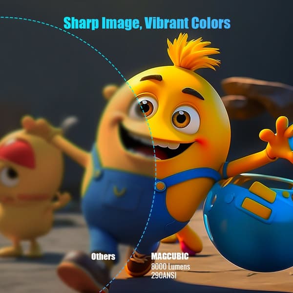 2026 HY300 Pro+ Android 14 Smart Projektor 4K, Inbyggd Högtalare
