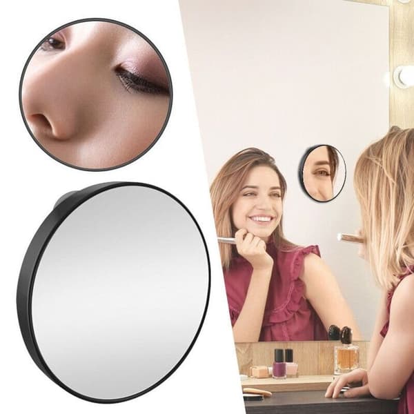 Magnifying Mirror Small Magnifying Mirror Travel Mirror with Suction Cup - 30X