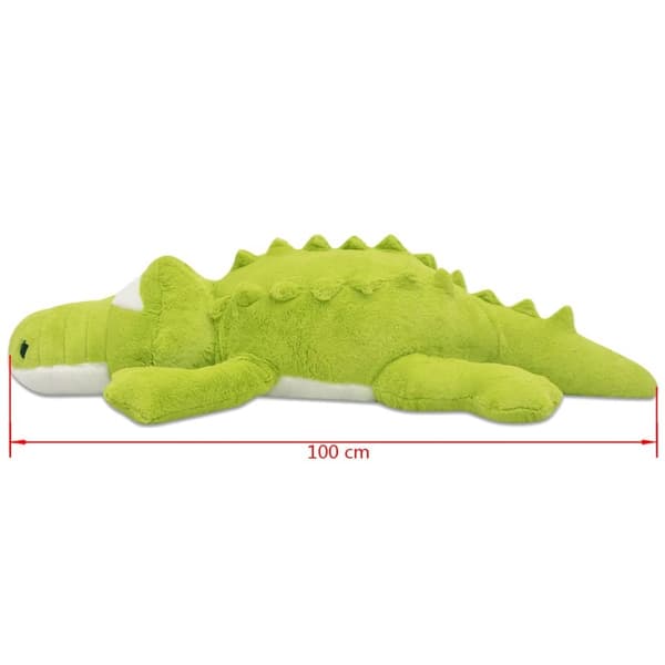 vidaXL Stuffed Crocodile Plush XXL 100 cm