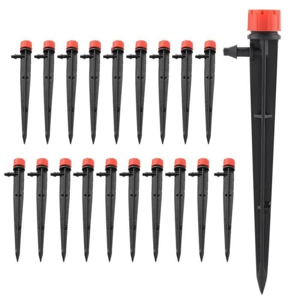 Garden Drippers, 20 Pcs Adjustable Drip Irrigation 8 Water Outlets Garden Watering Drip Irrigation Tool