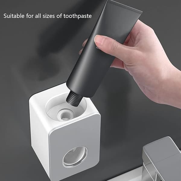 Automatic Toothpaste Dispenser, Wall-Mounted Hands-Free Toothpaste Squeezer, Automatic Toothpaste Dispenser, Suitable for Home and Bathroom