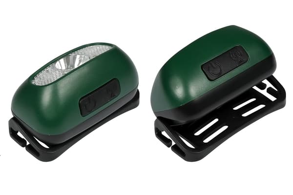 Pannlampa med sensor uppladdningsbar