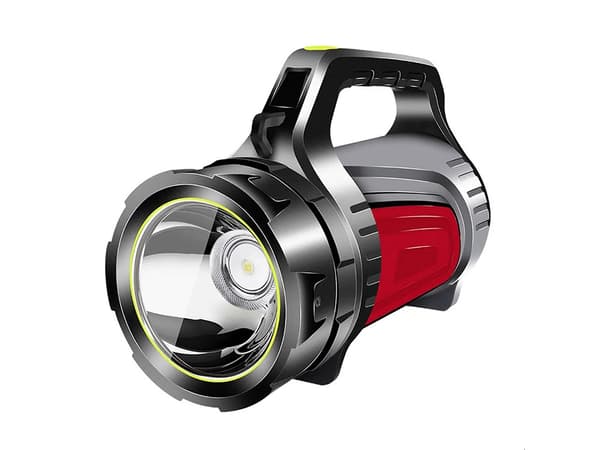 LED Flashlight with Handle & Power Bank