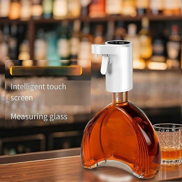 Electric Bottle Pump Dispenser Touchless Automatic Drink Pourer for Whiskey, Alcoholic Beverages and More, USB Rechargeable