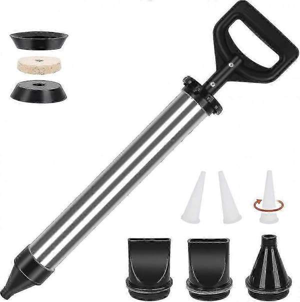 Stainless Steel Mortar Gun with 4 Nozzles for Construction Repairs