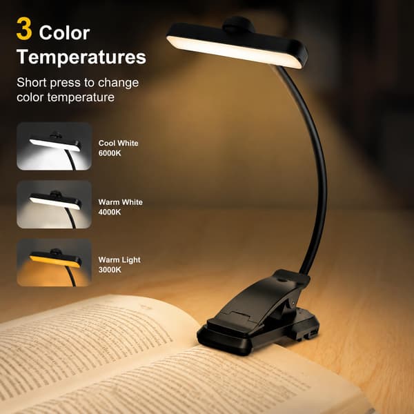 Portable Clip-On Reading Lamp - Eye Protection Book Light
