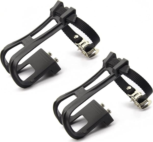 1 Pair Toe Clips with Straps Cycling MTB Road Mountain for Bicycle Pedal