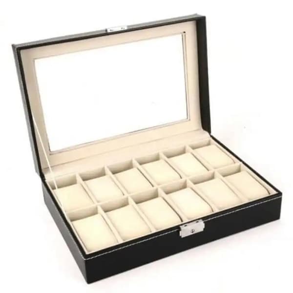 Watch Box / Watch Case / Watch Storage - 12 Compartments