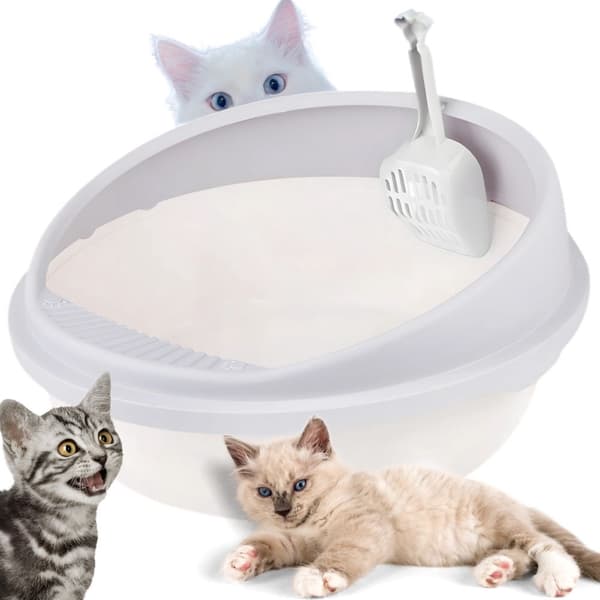 Large Litter Box - Open Model with High Rim