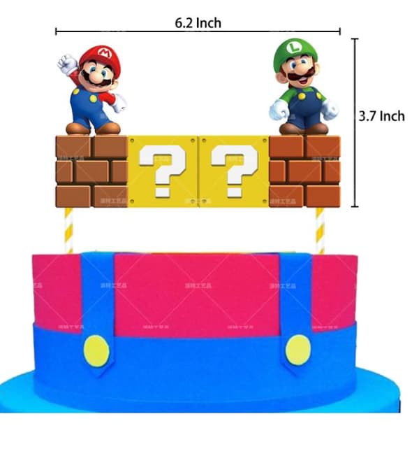 Super Mario Barnkalas Ballongbåge Happy Birthday