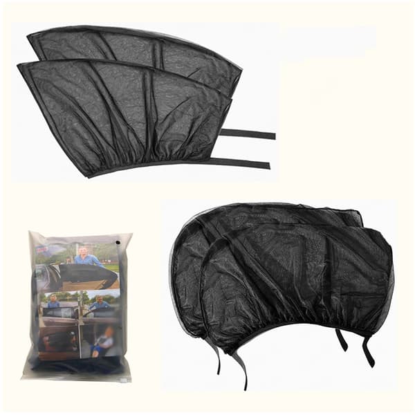 Mosquito Net Sunshade for Car Windows - 4-pack