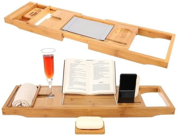 Bamboo Bathtub Caddy - 75-112 cm