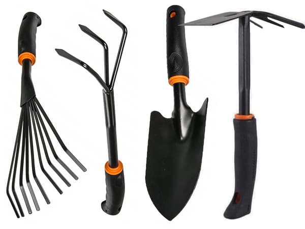 Garden Tools 6-piece - Spade, rake, hoe, etc.