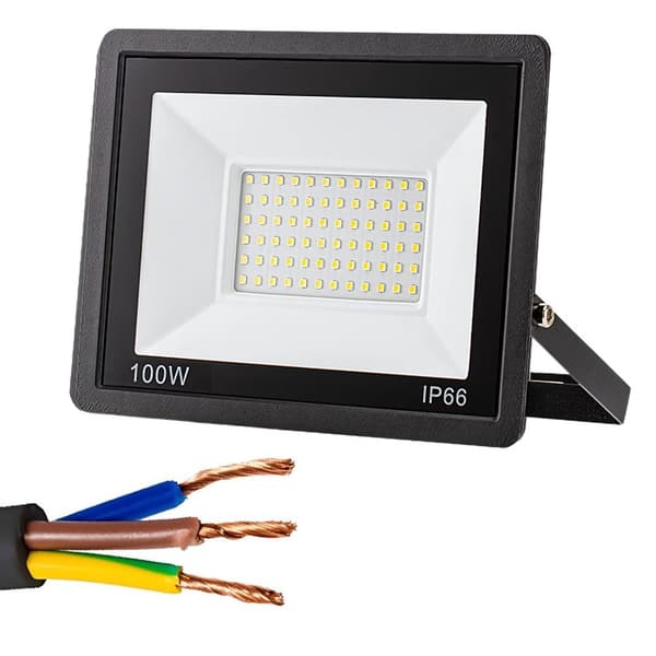 Halogen spotlight LED 100W 6000K outdoor waterproof IP66