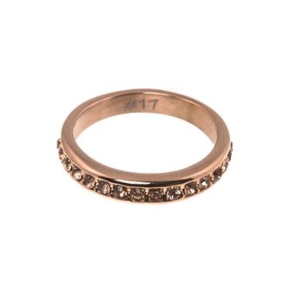 Fin stålring i rosé från Lotta Design. storlek 18