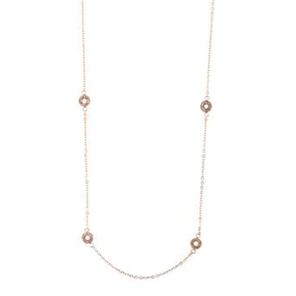 Fint långt stålhalsband i rosé från Lotta Design