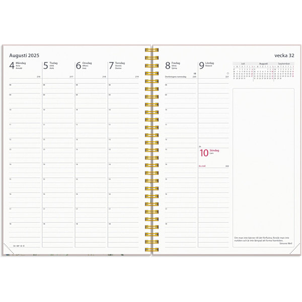 Kalender 2025 Business Story blomma