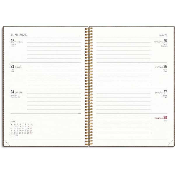 Kalender 25/26 Senator A5 Twist mocca