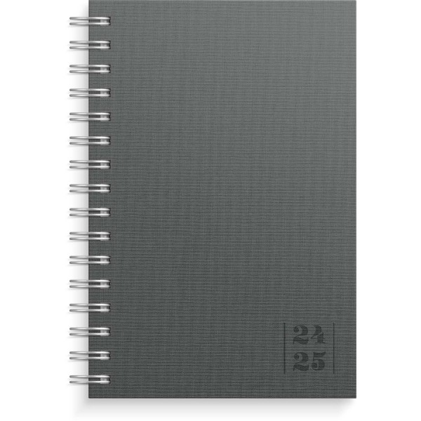 Kalender 24/25 Dagbok Textile grå