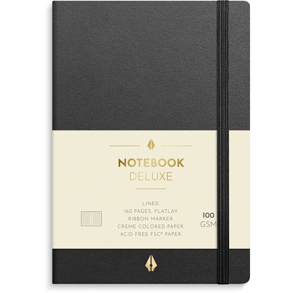 Notebook Deluxe A6 black