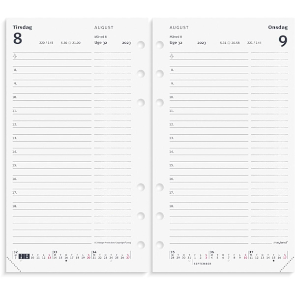 System PP daglig kalender REFILL 2023 3230 Fyndiq