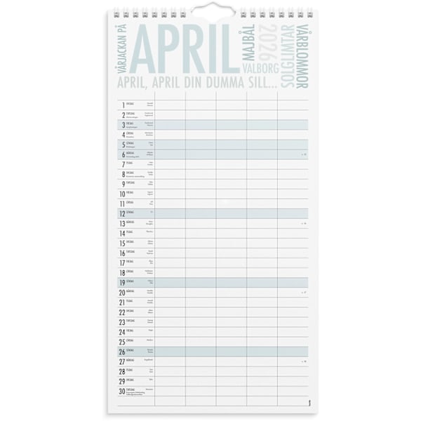 Familjekalender 25/26 TrendArt