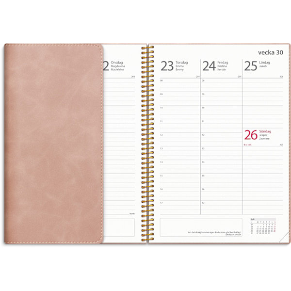 Kalender 25/26 Study A5 Twist rosa