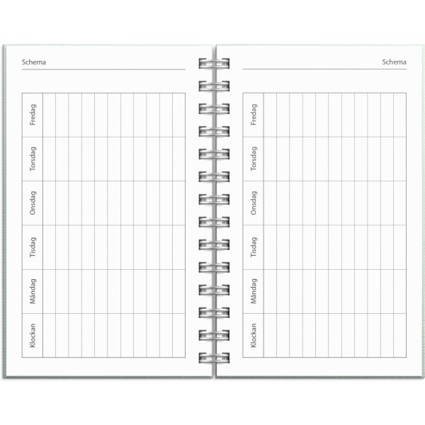 Kalender 24/25 Compact Textile grön