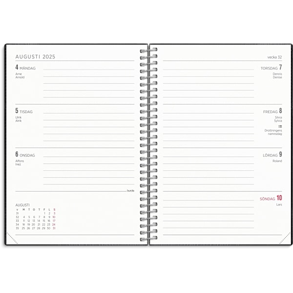 Kalender 25/26 Senator A6 Twist svart