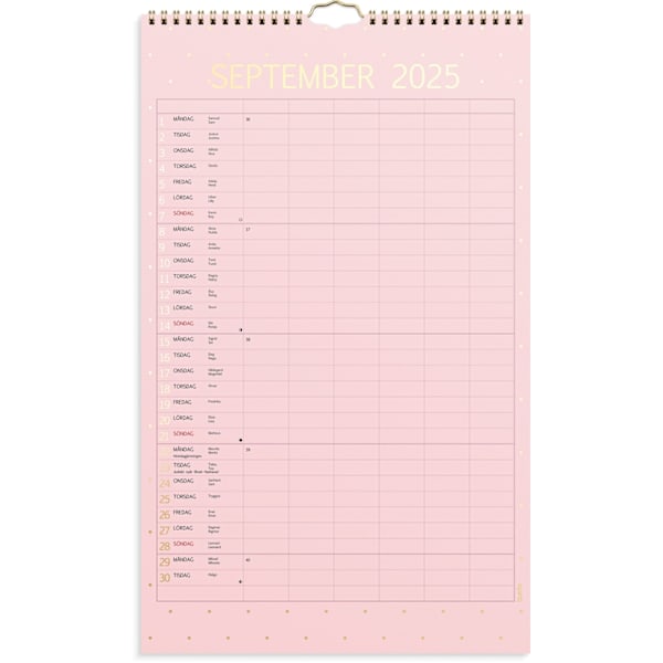 Familjekalender 25/26 Color