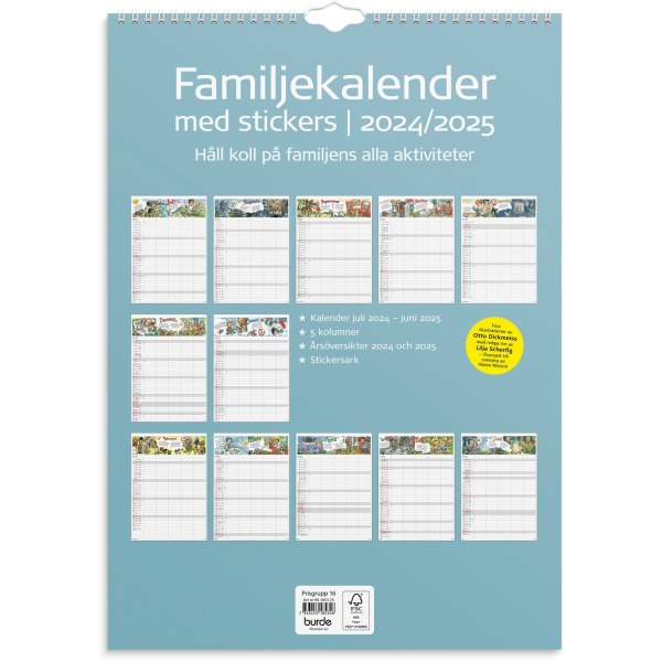 Familjekalender 24/25 Stickers