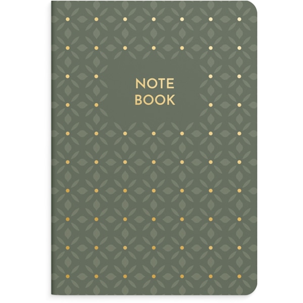 Notebook Green &amp; Pattern 2 pack