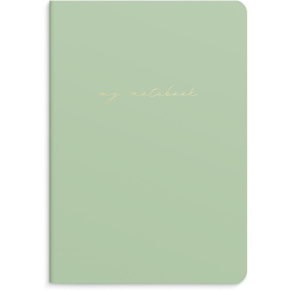 Notebook Green &amp; Pattern 2 pack