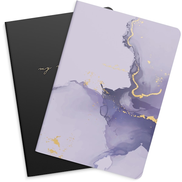 Notebook Lilac &amp; Black 2 pack