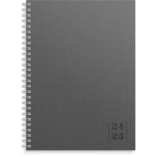 Kalender 24/25 Study A5 Textile grå